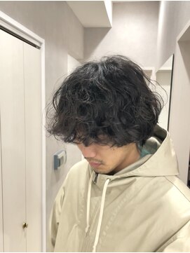 メレ 仙台(Mele) MEN'S HAIR/カルマパーマ/マッシュパーマウルフアッシュブラック