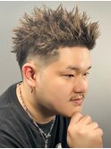 メンズパーマスパイキーショート