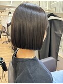まとまるボブ　地毛風ストレート　縮毛　ボブ縮毛　フレンチボブ
