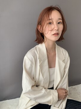 ケーツー 谷町(K-two) 肩につかない長めのボブ*レイヤーボブ*外ハネボブ*顔周りカット