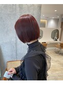 レッドカラー×ボブ【NICA 溝の口店】
