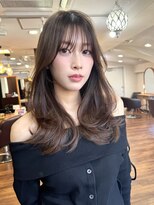 リコバイアフロート(riko by afloat)&nbsp;レイヤーカット/マロンベージュ/レイヤーロング韓国吉祥寺