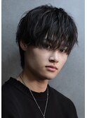 ナチュラルメンズマッシュ 波打ち