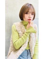 エイチ(H eitf)&nbsp;H【eitf】　原宿　表参道　オリーブベージュ/ボブレイヤー