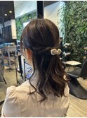ヘアセット×ハーフアップ