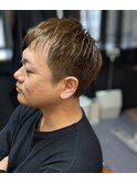 ミルクティーカラースパイキーショート