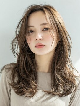 エダ 鎌倉(edA.) 小顔ロング＃髪質改善＃白髪ぼかし＃鎌倉＃40代＃グレージュ