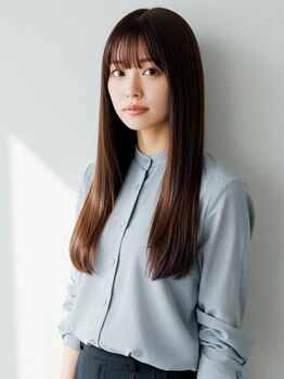 アエル キセラ川西(aeru)の写真/従来の縮毛矯正と比べて【熱ダメージを10分の1】に低減★女性スタッフのみ【キセラ川西★1分/駐車場アリ】