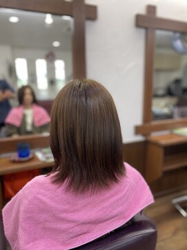 かみなりもん美容室 ブラウンカラー