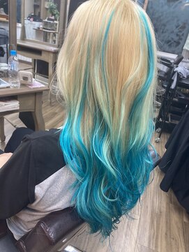 シード(Syead) オーシャンブルー×レイヤーカット