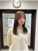 ブリーチなしダブルカラー×オリーブベージュ◎