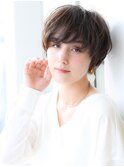 大人ショートボブ/前髪あり/20代30代40代