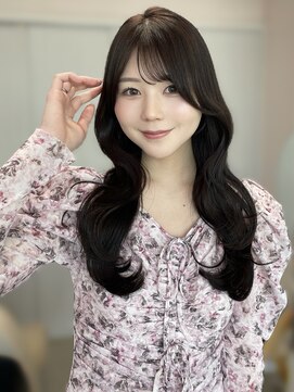 【野呂朱里】大人韓国巻きレイヤーカット