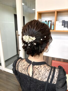 セレスト 福岡天神店(CELESTE) ＊肩上の長さでも出来るまとめ髪アップスタイル＊
