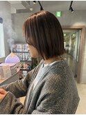 切りっぱなし/顔周りレイヤーボブ