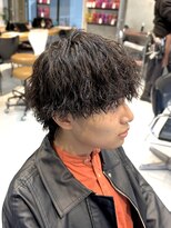 エリマ 調布(elima) 調布メンズパーマツイストスパイラルパーマフリンジカット強め