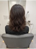 均一なウェーブカールのミックス