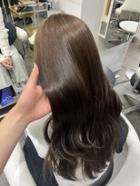 インデックスヘアー 錦糸町店(in'dex hair)&nbsp;髪質改善グレージュカラーカーキベージュレイヤーロング錦糸町