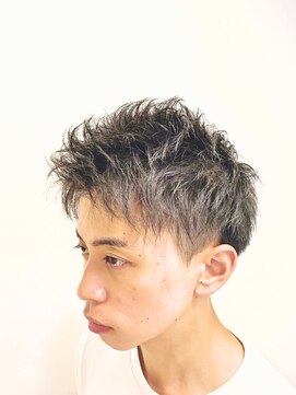 バーバーショップ テト キタヤマ(barber shop tete kitayama) 無造作アップバング★ツーブロック