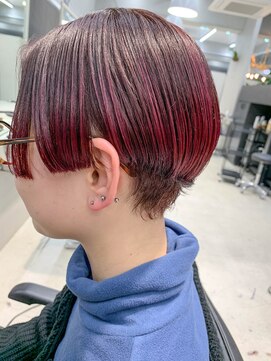 テトヘアー(teto hair) ハンサムショート、ピンクパープル、マニッシュショート