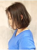 プラチナラベンダーボブ_外ハネボブアッシュブラウン_ba261881