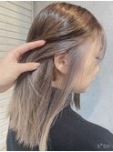 くすみグレージュインナーカラー＊