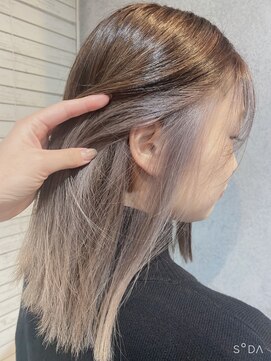 ヘアサロンM 新宿 くすみグレージュインナーカラー＊