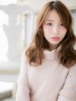 モッズ ヘア 福岡姪浜店(mod's hair) *mod's姪浜*…斜めバングxシアカラーセミウェットウェーブd