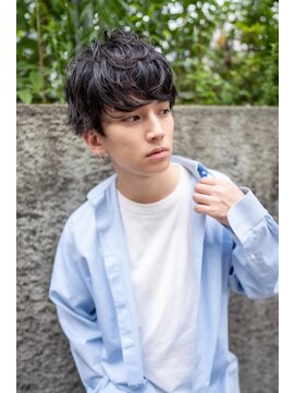 メゾンバイハバナ(maison by HAVANA) メンズビジネスツーブロックスパイラル束感ショートマッシュ