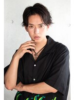 クロエ 中野(Cloe)&nbsp;メンズセンターパートミディアムスタイル