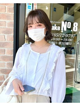 ヘアメイクエイト 丸山店(hair make No.8) ◆担当：岩切祐樹◆くびれボブ@no.8_yuki