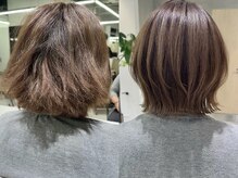 酸性ストレート、ナチュラルストレートで叶えるレイヤーボブ　フェイスレイヤー/レイヤーカット