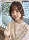 大人20代30代40代イヤリングカラー/外ハネボブレイヤー