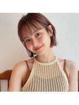 ユイル(Uil) 似合わせ小顔ボブ×ベージュカラー デザインカラー