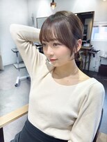 ハピネス 梅田茶屋町店(HAPPINESS)&nbsp;韓国風ヘア　小顔　前髪　顔周りカット　ベージュカラー