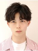 波巻きパーマメンズツイストスパイラルパーマツーブロック