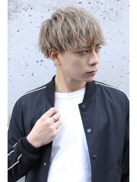 ラミ(L'ami) ツーブロ/ワイルドマッシュ/ホワイトベージュ