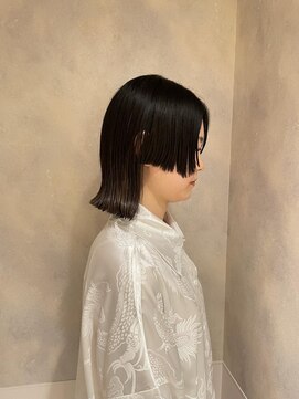 フェイス 石川町 (FACE) モードヘア×アッシュカラー×前髪なし×横浜×20代30代