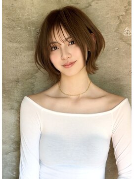 サイン 渋谷(SIGN) 渋谷オリーブレイヤーカットグレージュブリーチ無し