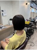 まるみボブ ショートボブ シースルーバング 長崎浜の町