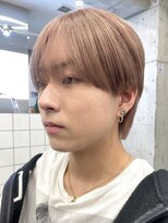 オリーブベージュメンズミルクティーベージュシースルーマッシュ
