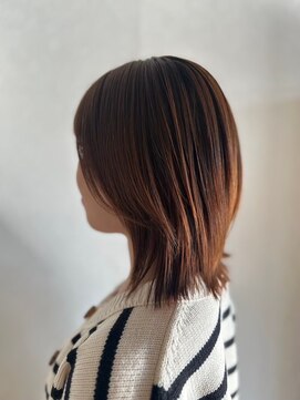 リム(Limb) 【韓国ヘア】レイヤーボブ　ピンクベージュ