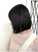 【切りっぱなしボブ×髪質改善ストレート】