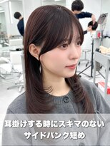 アマトウキョウ アユンチェ(AMA TOKYO×AYUNCHE) 前髪顔まわり韓国ヘアレイヤーカットサイドバンク2wayバンク韓国