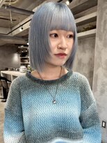 アポロ 横浜駅店(apollo)&nbsp;xカラー/ホワイトグレージュ/レイヤーカット/チェリーブラウン