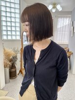 ロマーリ(LOMARLIE)&nbsp;ワイドバングボブ×アッシュブラウン