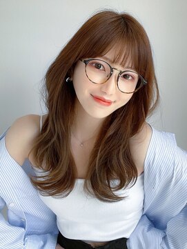 アフロート エル 大阪(AFLOAT L) 【ゆったりレイヤー】眼鏡にも合うワイドバングが可愛い!20代