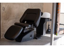 ゆったりとしたシャンプー台です