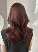 大人可愛い◎ボルドーカラー×艶髪レイヤー