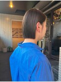 salonsea　とわ　明るめオリーブカラー×ぱつっとボブ